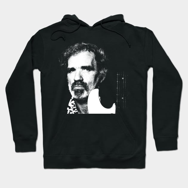 Retro Portrait J J Cale Hoodie by GekNdangSugih